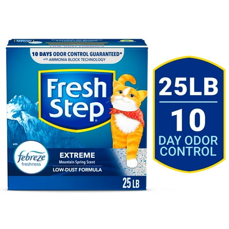 UPC 044600306230 product image for Fresh Step Extreme Scented Clumping Cat Litter with Febreze  Mountain Spring  25 | upcitemdb.com