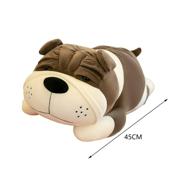 BELOVING Dog Pillow Comfortable Funny Shar Pei Dog Stuffed Toy for Bedroom Couch Sofa Gray Walmart