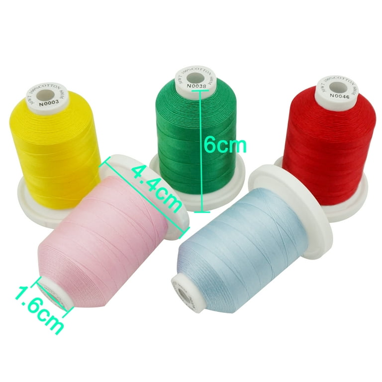 24 Colour Spools Finest Quality Sewing All Purpose 100% Pure