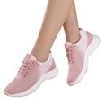 thumbnail image 4 of Gvdentm Women Athletic Shoes Lace Up Lightweight Walking Shoes Women Pink,8.5, 4 of 6