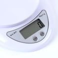 thumbnail image 2 of Báscula electrónica de cocina B05 para el hogar, minibáscula para alimentos, 5 kg/1 g, alta precisión, para hornear, medición de peso - Sin pilas (blanca), 2 of 7