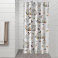 thumbnail image 2 of Fall Pumpkins Leaves Pattern Shower Curtain 36"x72" ,Bathroom Decorative Shower Curtains Set with 12 Hooks,Modern Waterproof Washable Shower Curtain, 2 of 6