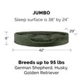 thumbnail image 4 of FurHaven Pet Dog Bed | Oval Terry Fleece and Suede Pet Bed for Dogs & Cats, Forest, Jumbo, 4 of 7