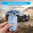 thumbnail image 3 of Key Fob Cover Compatible with Honda Accord Civic Pilot CR-V Passport Insight EX Odyssey 2015-2021 Keychain Case Holder Protector,Blue, 3 of 6