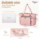 thumbnail image 5 of Bolsa para pañales Tonyeee, impermeable, grande, con cambiador, rosa, 5 of 6