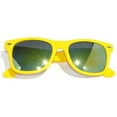 thumbnail image 5 of Retro Sunglasses - Matte-Yellow Frame / Mirror Lens, 5 of 6
