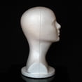 thumbnail image 4 of Dengjunhu 2Pcs Female Mannequin Head Cosmetics Model Head Wig Display Foam Mannequin Glasses Hat Hairpieces Stand, 4 of 7