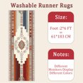 thumbnail image 6 of 2x6 FT Kitchen Runner Rugs Non Skid Washable, Faux Wool Rug Runners for Hallways Bathroom Carpet Runner, Soft Indoor Modern Floor Rug for Entryway Laundry Room, 6 of 11