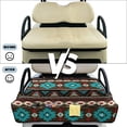 thumbnail image 5 of SEANATIVE Golf Cart Seat Covers for 2-Person Seats, Suitable for EZGO, Yamaha, Club Car and More, Scratch-resistant All Weather Golf Cart Accessory, Aztec Pattern Brown Teal, 5 of 7