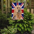 thumbnail image 2 of Buff Cocker Spaniel with English Union Jack British Flag Garden Flag, 2 of 5