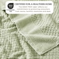 thumbnail image 2 of Great Bay Home Quick Dry Diamond Waffle 6 Piece Towel Set, Pale Green, 2 of 7