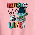thumbnail image 2 of Trolls - Music Is Life Branch - Toddler & Youth Crewneck Fleece Sweatshirt, 2 of 4