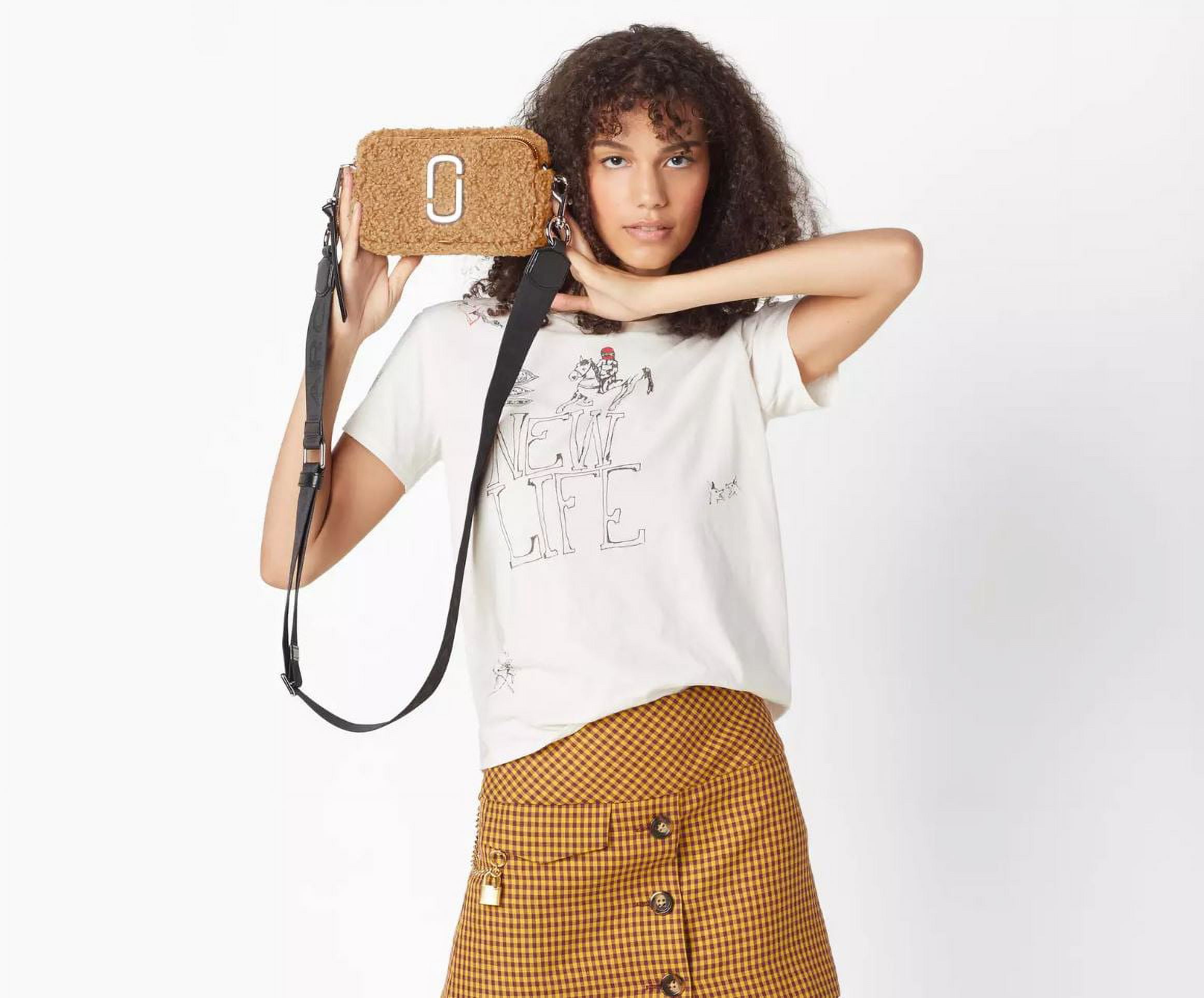 Túi đeo chéo nữ Marc Jacobs da thật  Túi xách Snapshot Camera bag hộp vuông  cao cấp