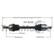 CV Axle Shaft Fits select: 2012-2017 HYUNDAI AZERA
