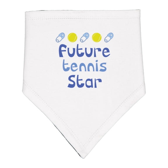 Inktastic Future Tennis Star Baby Boy Baby Bandana Bib