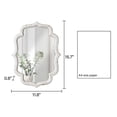 thumbnail image 3 of Sintosin Wall Mirror, Rustic Farmhouse Bathroom Mirror 16"x12" Distressed White Wood Framed, Hanging Decorative Small Mirror for Living Room, Bedroom, Entryway Decor, 3 of 9