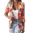 thumbnail image 2 of WNEGSTG Blazer Jackets for Women 2023 Autumn Fashion Printed Jacket Casual Small Suit, 2 of 5