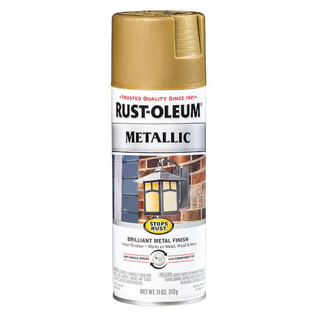RUST-OLEUM 7275830 Spray Paint,Burnished Brass,11 (Best Brass Spray Paint)