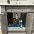 thumbnail image 2 of Sussexhome Under Sink Mat - Ultra-Absorbent Cotton Shelf Liners For Kitchen Cabinets - Non-Slip, Waterproof Backing - Machine Washable Surface Protector - Durable Cover, Customizable, Easy To Cut, 2 of 9