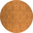 thumbnail image 1 of Ahgly Company Indoor Round Oriental Orange Industrial Area Rugs, 8' Round, 1 of 4