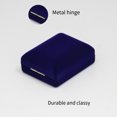 thumbnail image 3 of tssuouriy Flocking Jewelry Box Portable Solid Color Stylish Display Replacement Rectangular Brooch Bracelet Jewellery ABS Case Blue 1Set, 3 of 6