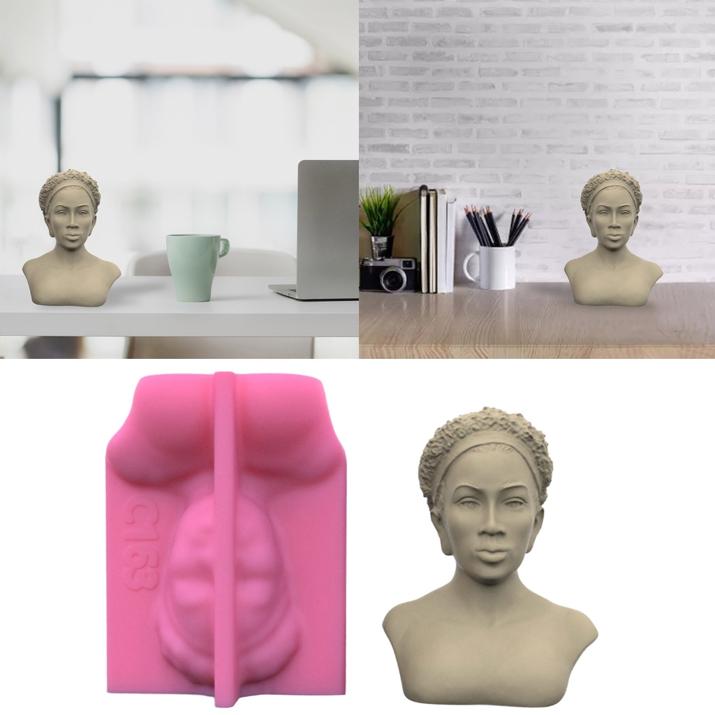 WINDLAND 3D Goddess Avatar Ornament Silicone Mold Resin Mold for DIY Craft Jewelry Tool