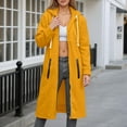 thumbnail image 2 of idosla Zip Up Hoodies for Women Oversized Fleece Long Pullover Hooded Sweatshirts Casual Long Sleeve Fall Jackets Coat 2025 (Yellow, XXL), 2 of 4