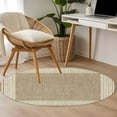 thumbnail image 5 of Cream Greek Key Round Area Rug 4ft, Geometric Greece Ancient Rustic Washable Non-Slip Circle Rugs for Bedroom Living Room Kitchen, Soft Non Shedding Circle Carpet for Dining Room Dorm, 5 of 9