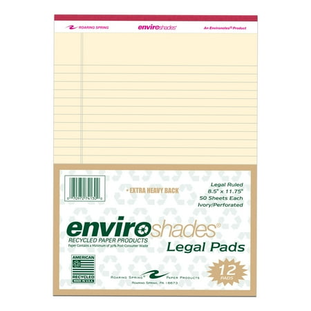 ENVIROSHADES 8.5X11.75 LEGAL 12/PK IVORY PAPER
