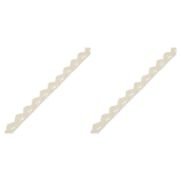 Cateissary 1 rollo de cintas de encaje, accesorios de costura creativos con estilo encantadores, suministros de ropa, adorno de encaje delicado y atractivo Tipo6 2piezas Cateissary CBP216444