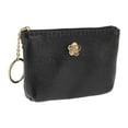 thumbnail image 3 of Unique Bargains 1 Pc Coin Purse Wallet Portable Five-Petal Flower With Two Zip Pockets Coin Purse Pouch Black, 3 of 5