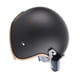 thumbnail image 3 of Casco de bicicleta estilo retro negro mate, carcasa 3/4, abierto, con protección solar y gafas cortavientos para adultos, talla XL 59-60 cm, 3 of 14
