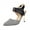 Black, variant on TAGOLD Women's Sandals Shoes on, up to 30% off, High Heels, Women's Shoes Elastic Band Sandals Super High Heel Pointed Toe Casual Plaid Stilettos, Beige, 41