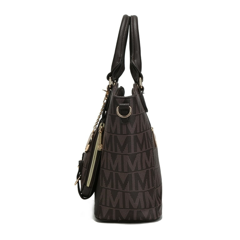 MKF Collection Fula Tote Bag for Women, Vegan Leather Top-Handle