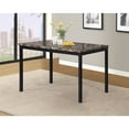 thumbnail image 4 of Roundhill Furniture Citico 5Pc Dining Set with Laminated Faux Marble Top Black, 4 of 5