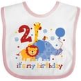thumbnail image 3 of Inktastic Safari 2nd Birthday Boys or Girls Baby Bib, 3 of 4
