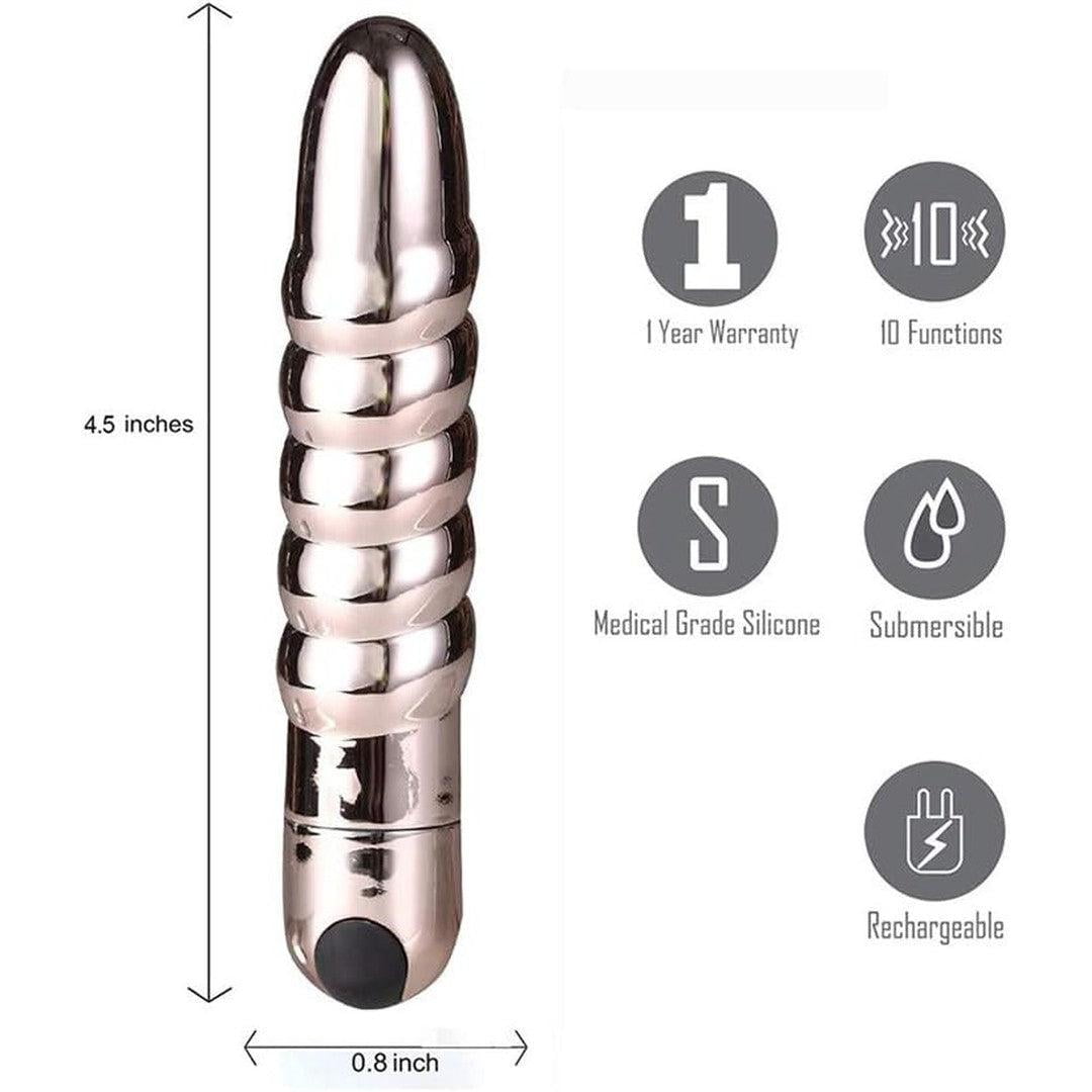 Maia Toys Lola 10 Function Vibrating Twisty Bullet - Rose Gold - Walmart.com Maia Toys Lola 10 Function Vibrating Twisty Bullet - Rose Gold - Walmart.com
