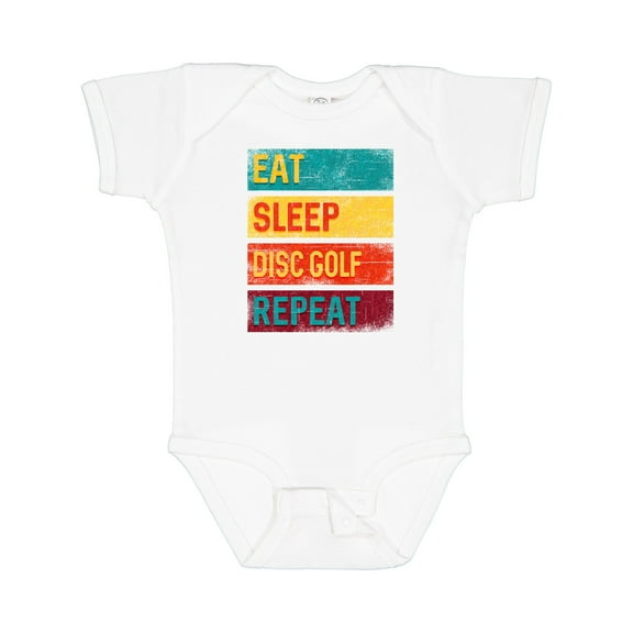 Inktastic Disc Golfer Eat Sleep Disc Golf Repeat Boys or Girls Baby Bodysuit