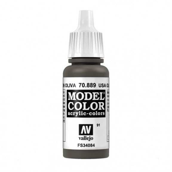 Vallejo 70889 Model Color 130 Olive Brown Acrylic Paint 18ml