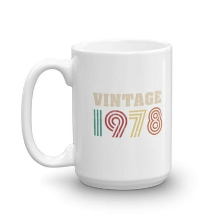 Vintage 1978 Year Retro Style Coffee & Tea Gift Mug, 40th Birthday Gag Gifts for Best Friend, Wife, Husband, Sister, Brother, Son, Daughter, Male or Female, Him or Her & Mens or Womens (My Wife And Her Best Friend Tumblr)