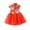 Watermelon Red, variant on Toddler Dress Holiday Chinese Qipao Short Sleeve Flowers Princess Dress Dresses for Girls Brick Red 5 yeras-6 yeras