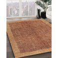 thumbnail image 2 of Ahgly Company Indoor Rectangle Contemporary Mahogany Brown Abstract Area Rugs, 2' x 4', 2 of 6