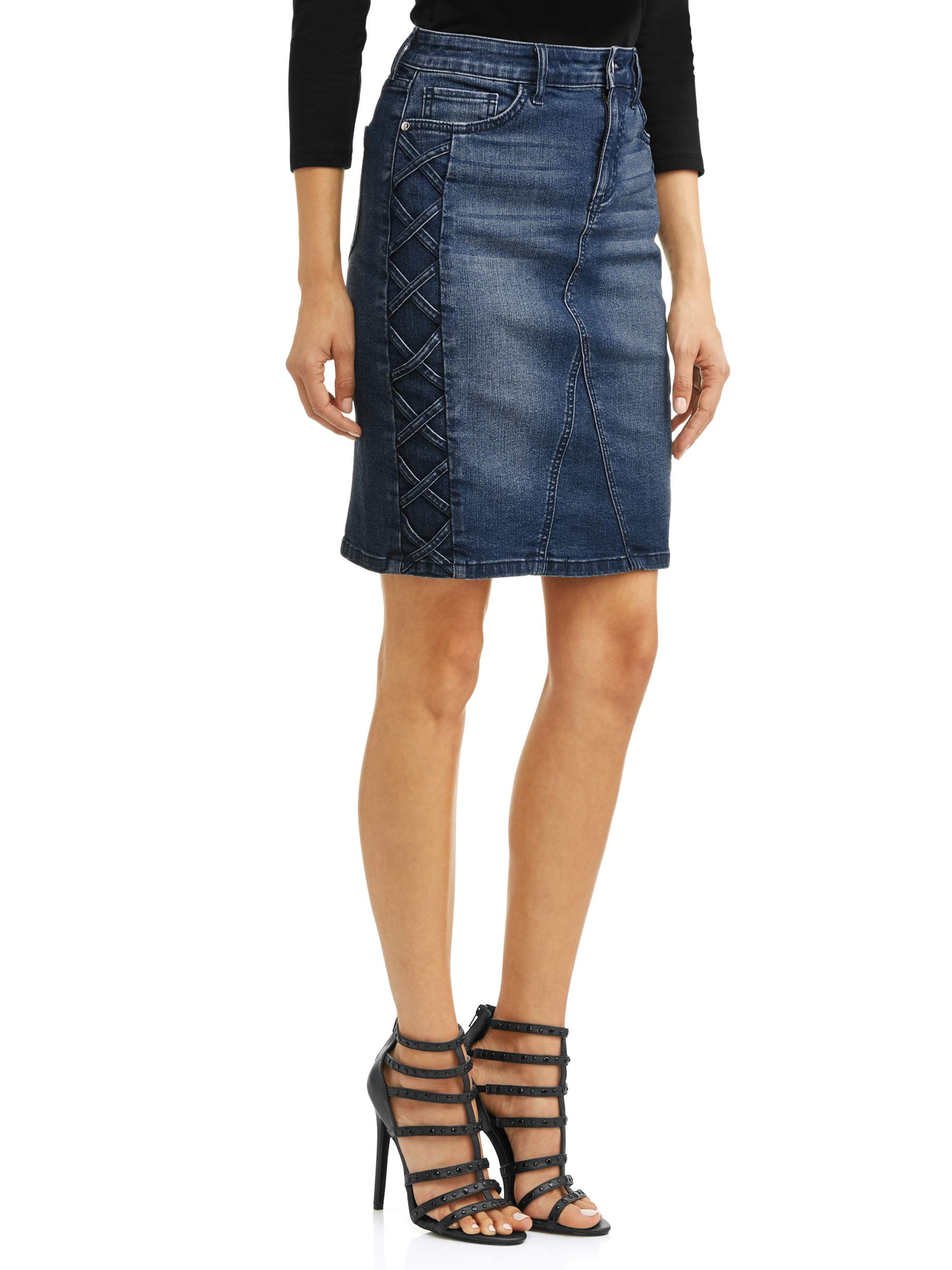 walmart jeans skirt