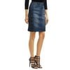 Margarita Side Laced Stretch Denim Pencil Skirt Women's