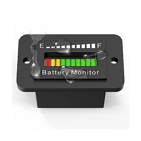12V 24V 36V 48V 60V 72V LED Battery Monitor Gauge Battery Fuel Gauge Indicator Lithium Ion Battery Tester