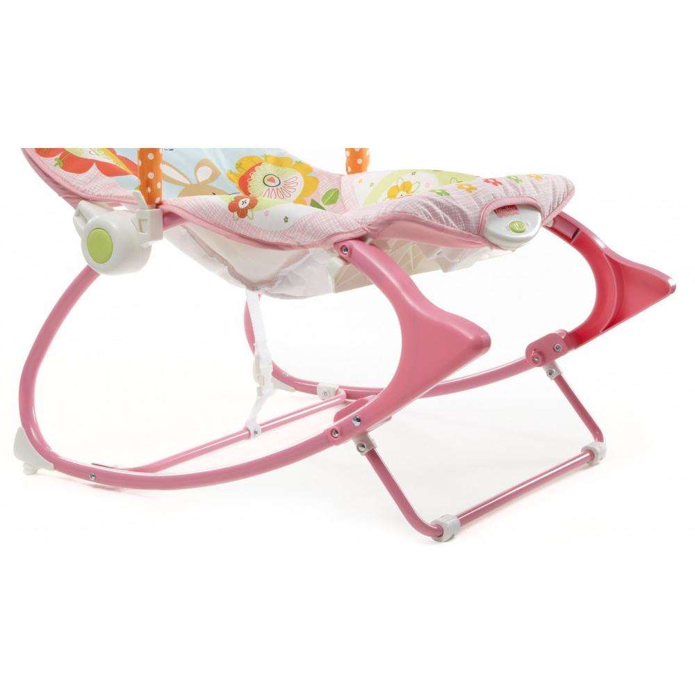 Fisher-Price Infant-To-Toddler Rocker, Pink Bunny with Removable Bar - image 4 of 12