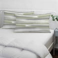 thumbnail image 3 of Sage Green Pillow Covers, Linen Long Throw Pillow Case, Modern Abstract Grey Striped Art Holiday Pillow Protector Decorative Cushion Cover for Living Room/Bedroom 12" x 20", 3 of 8