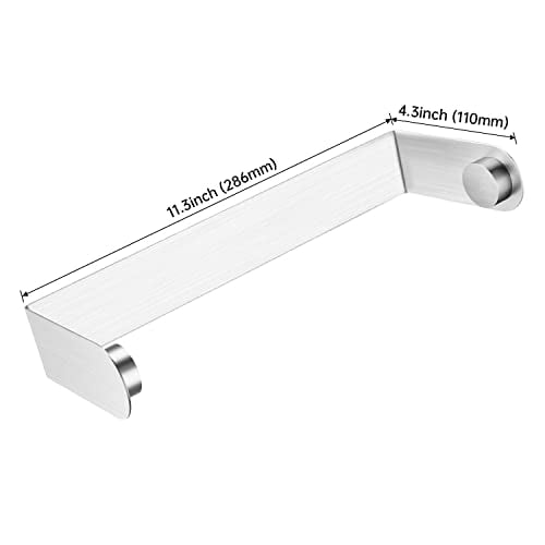 Multifunctional Magnetic Paper Towel Holder Bar with Strong Adhesive Backing for Kitchen, Refrigerator, Grill, and More - Durable and Space-Saving Silver Design