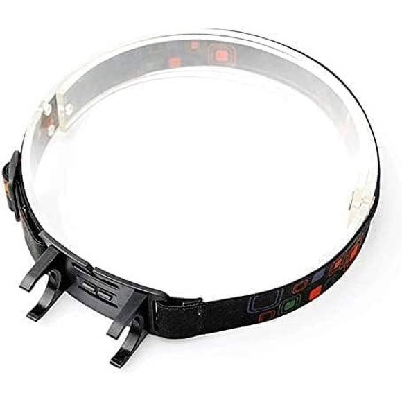 Black Flashlight Clip Buckle Headband Adjustable Head Belt Head Strap Mount Holder Stand for 24mm LED Flashlight Torch Headlamp Light Headlamps