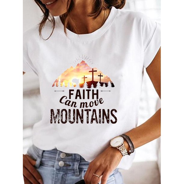 Ropa de verano para mujer, camisetas informales a la moda con estampado de letras, tendencia de los 90, camiseta gráfica bonita de manga corta para mujer Tan Jianjun unisex